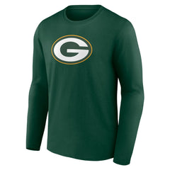 Green Bay Packers Primary Team Logo Long Sleeve T-Shirt Green - NFL