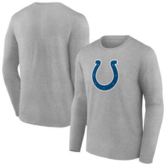 Indianapolis Colts Primary Team Logo Long Sleeve T-Shirt Heather Gray - NFL