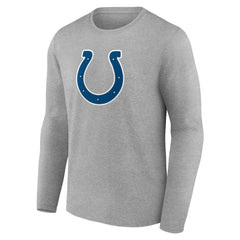 Indianapolis Colts Primary Team Logo Long Sleeve T-Shirt Heather Gray - NFL