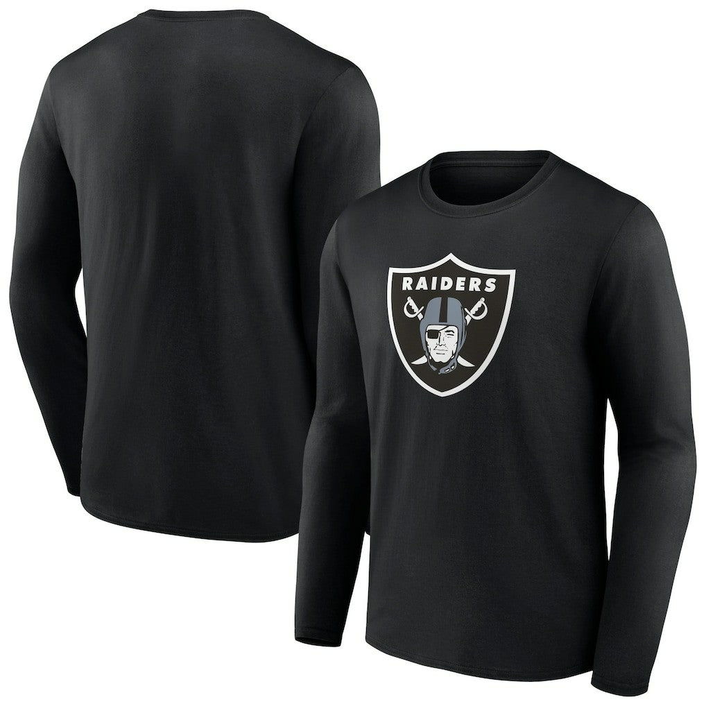 Las Vegas Raiders Primary Team Logo Long Sleeve T-Shirt Black - NFL