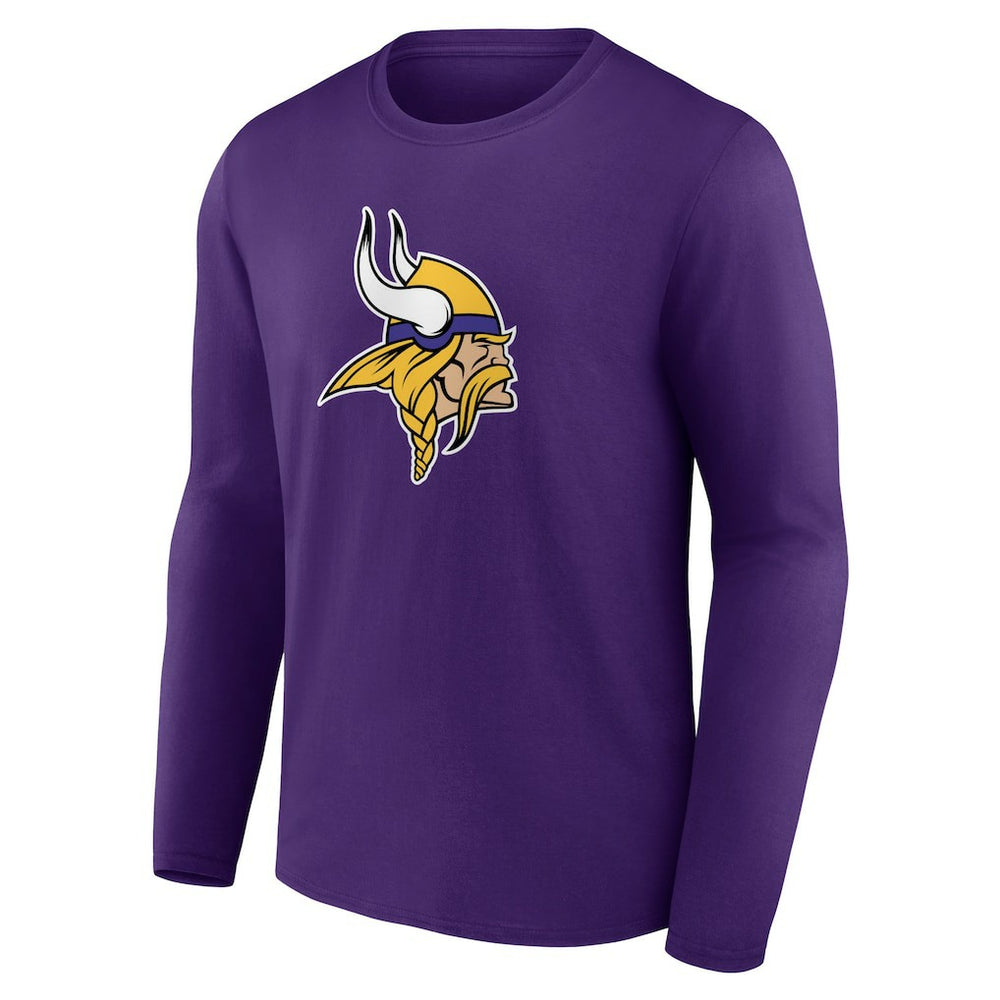 Minnesota Vikings Primary Team Logo Long Sleeve T-Shirt Purple - NFL
