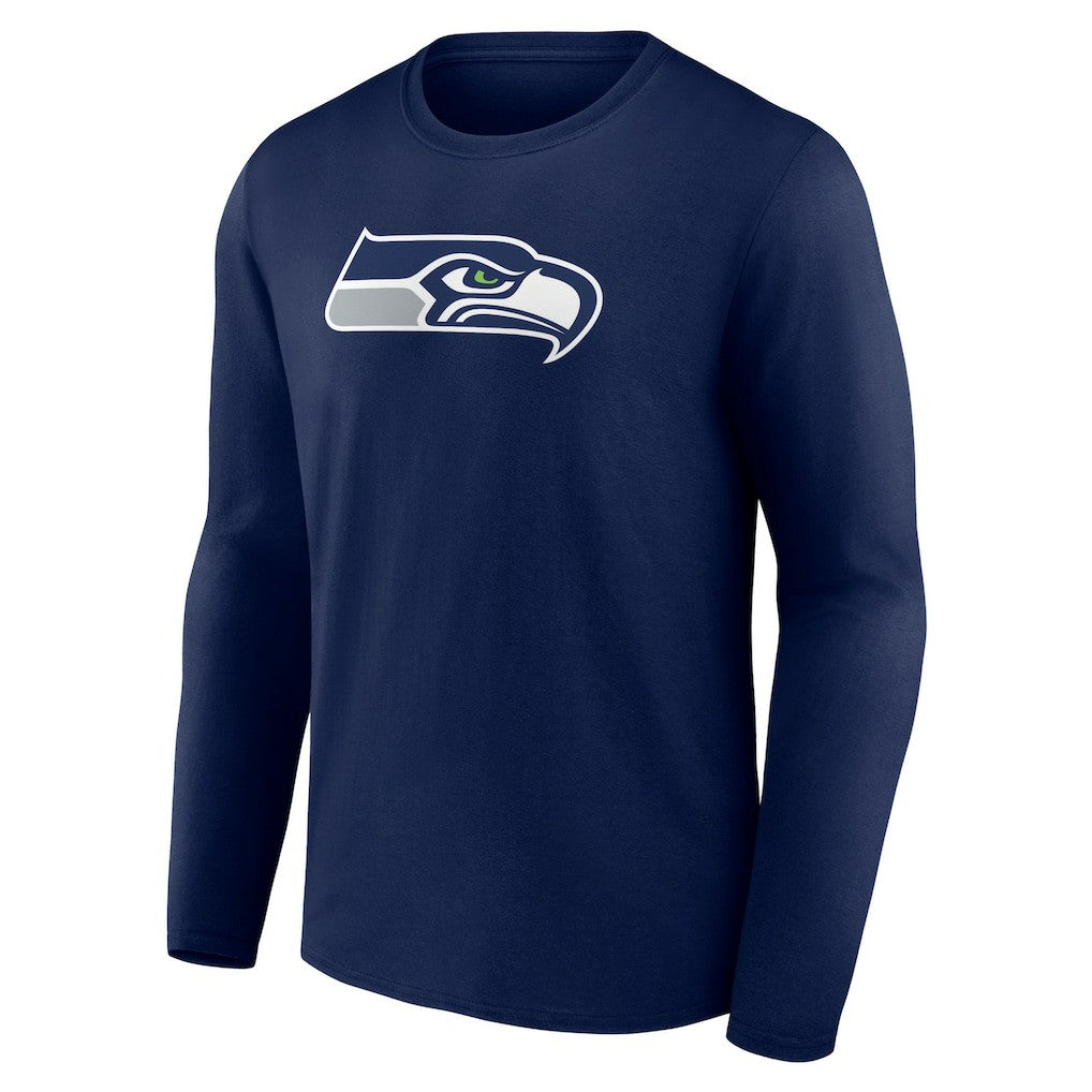 Seattle Seahawks Primary Team Logo Long Sleeve T-Shirt College Navy - NFL