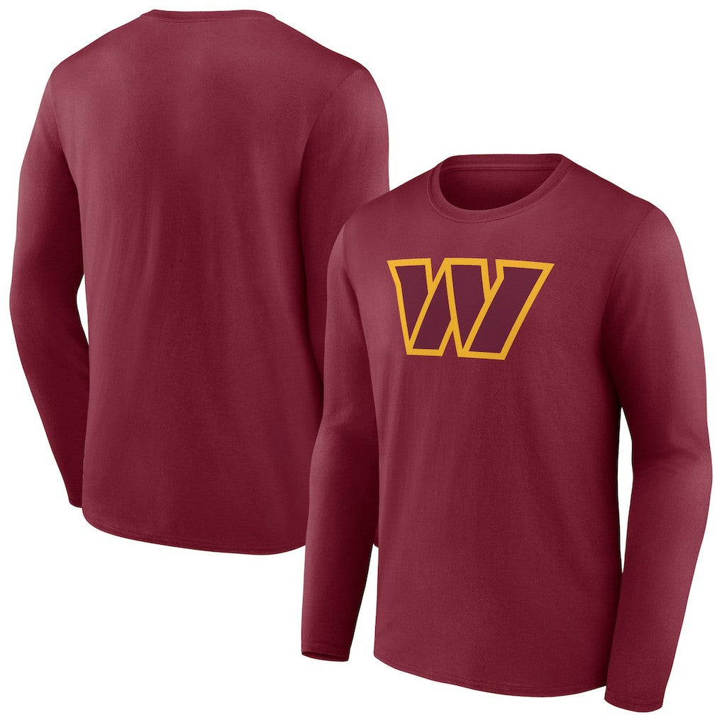Washington Commanders Primary Team Logo Long Sleeve T-Shirt Burgundy - NFL