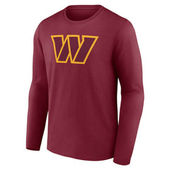 Washington Commanders Primary Team Logo Long Sleeve T-Shirt Burgundy - NFL