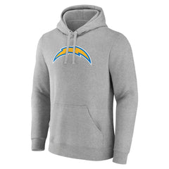 Los Angeles Chargers Primary Team Logo Fitted Pullover Hoodie Heather Gray - NFL