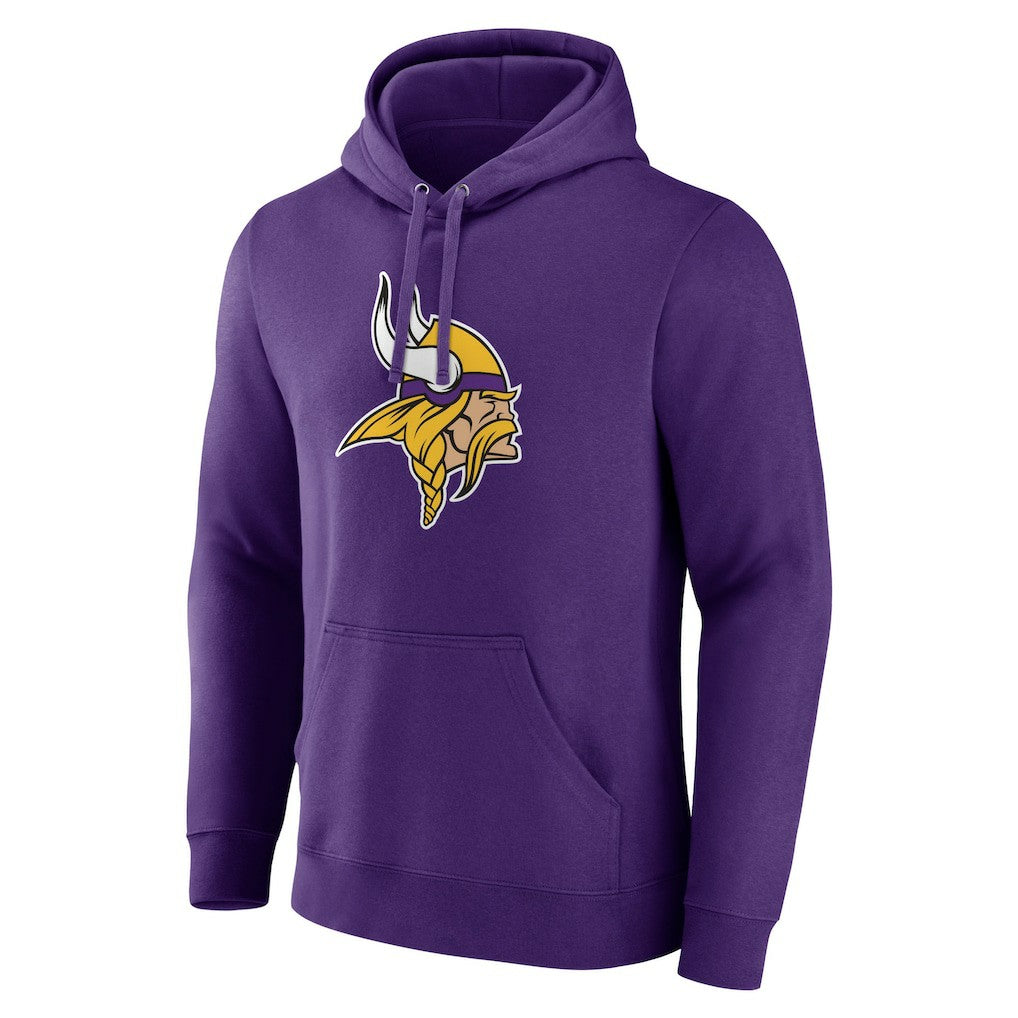 Minnesota Vikings Primary Team Logo Fitted Pullover Hoodie Purple - NFL