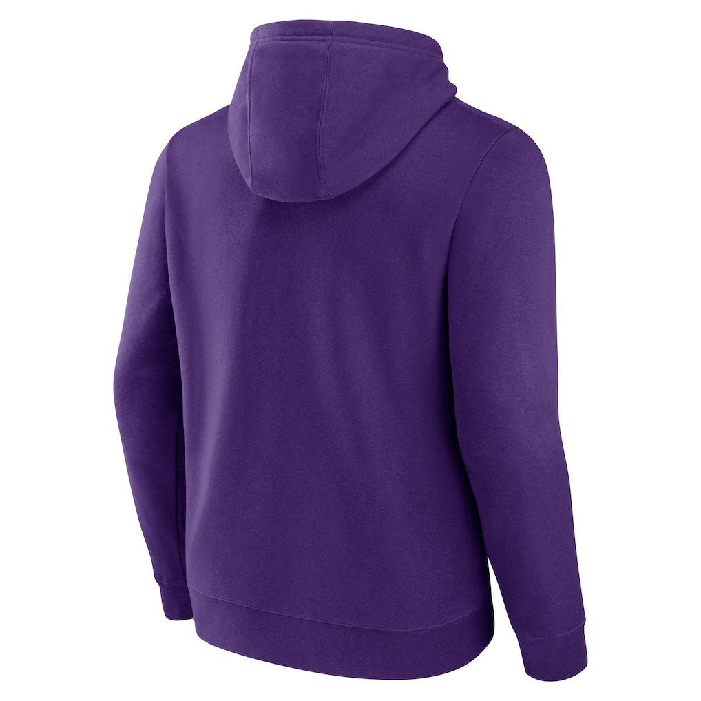 Minnesota Vikings Primary Team Logo Fitted Pullover Hoodie Purple - NFL