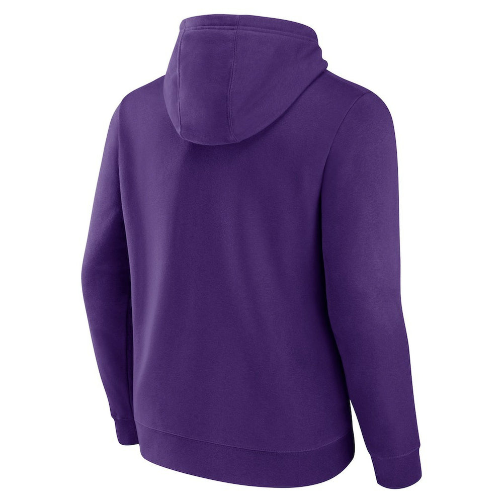 Minnesota Vikings Primary Team Logo Fitted Pullover Hoodie Purple - NFL