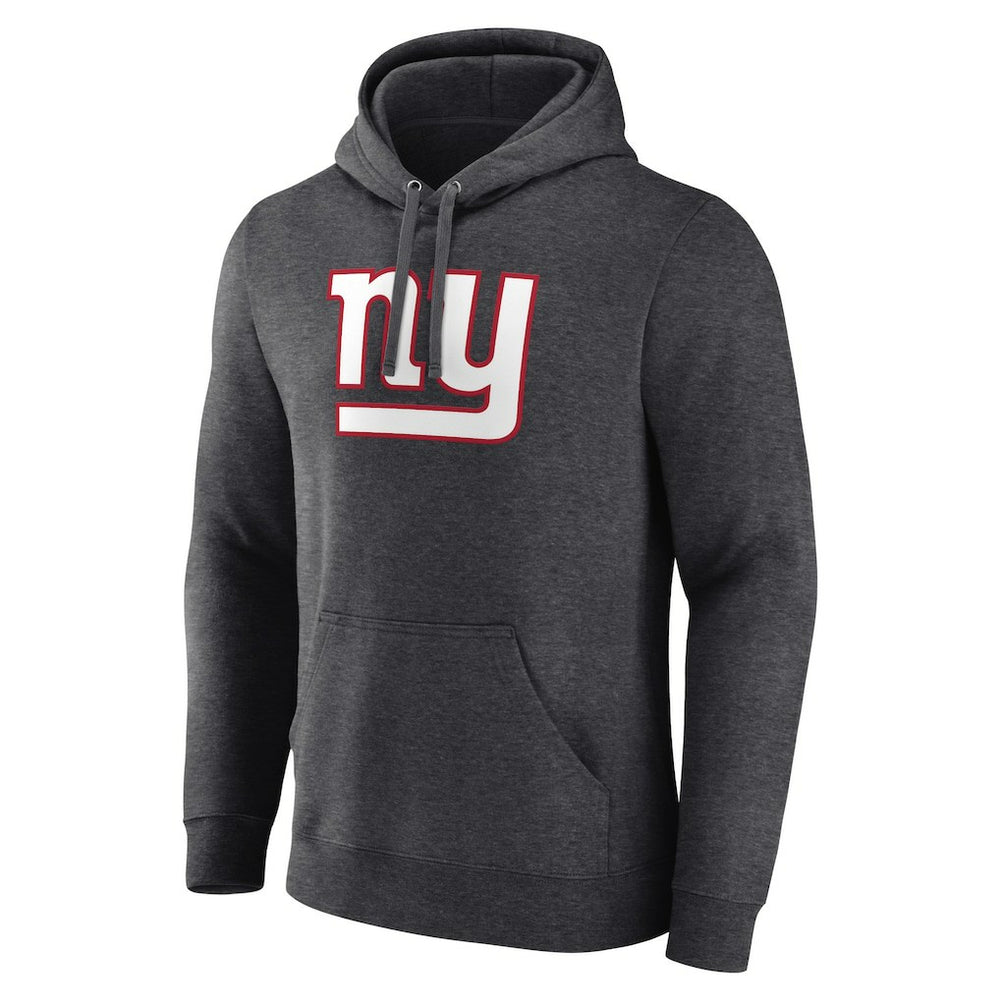 New York Giants Primary Team Logo Fitted Pullover Hoodie Charcoal - NFL