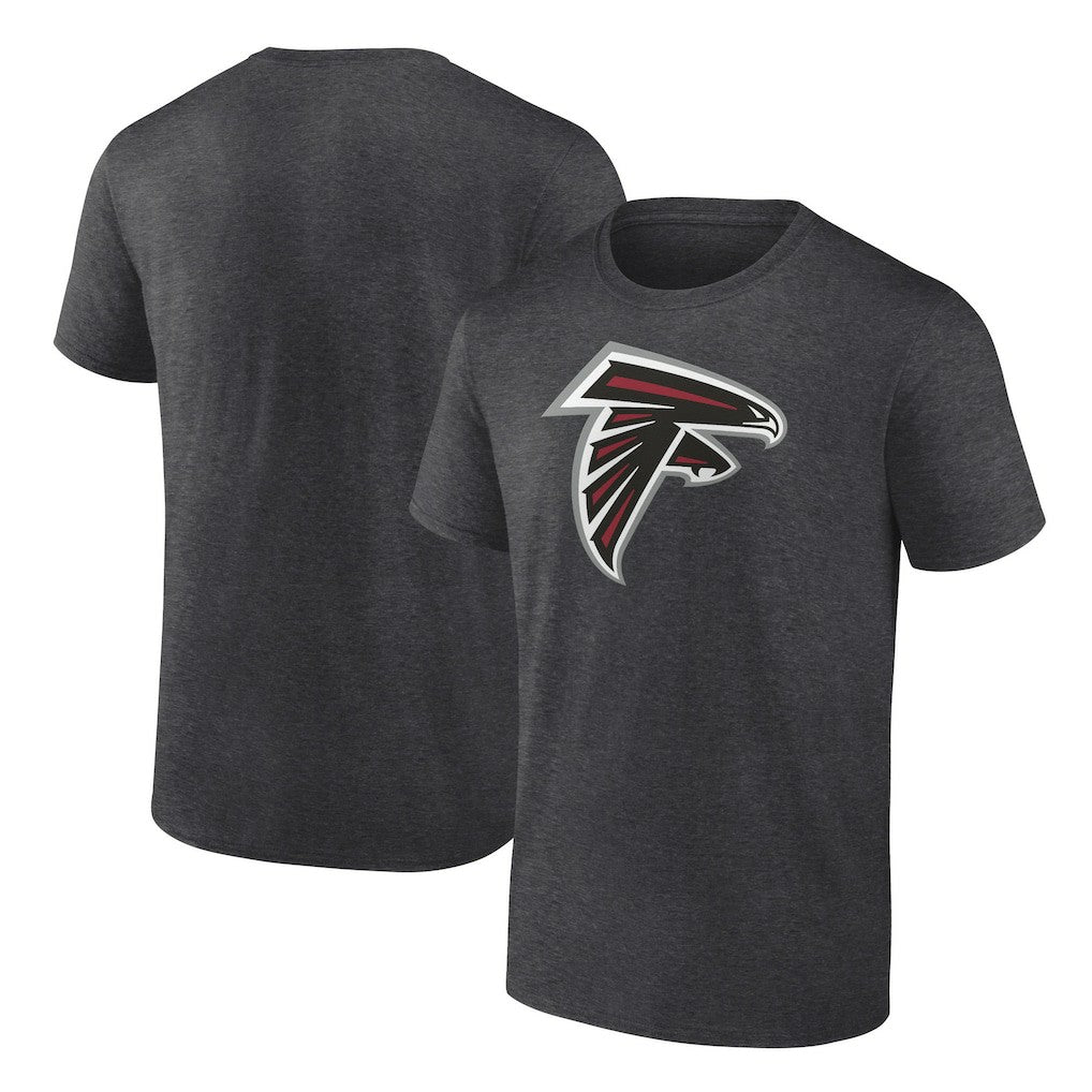 Atlanta Falcons Primary Logo T-Shirt Heather Charcoal - Fanatics