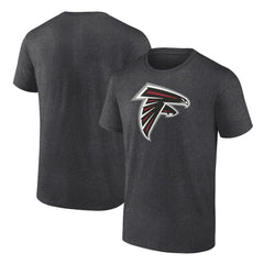 Atlanta Falcons Primary Logo T-Shirt Heather Charcoal - Fanatics