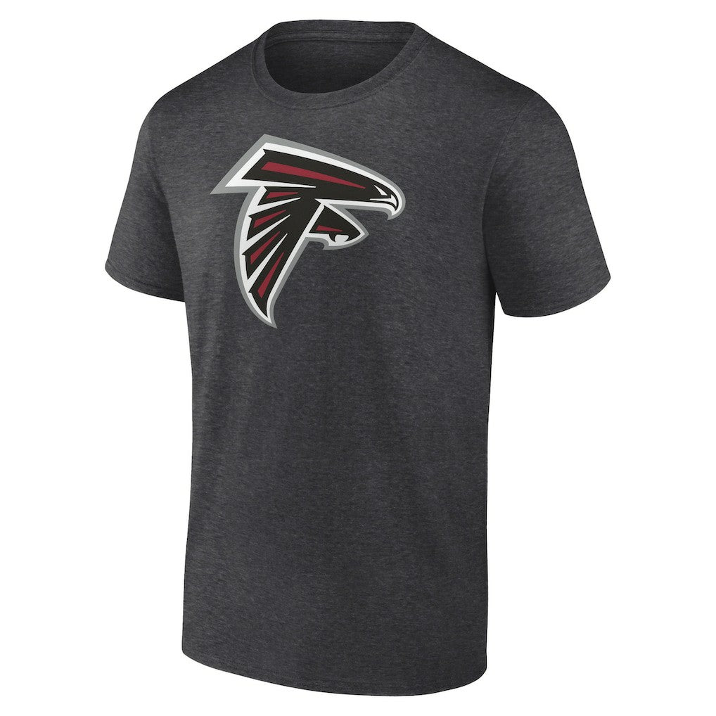 Atlanta Falcons Primary Logo T-Shirt Heather Charcoal - Fanatics