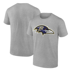 Baltimore Ravens Primary Logo T-Shirt Heather Gray - Fanatics