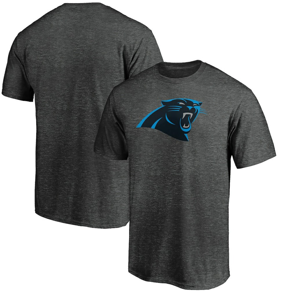 Carolina Panthers Primary Logo T-Shirt Heather Charcoal - Fanatics