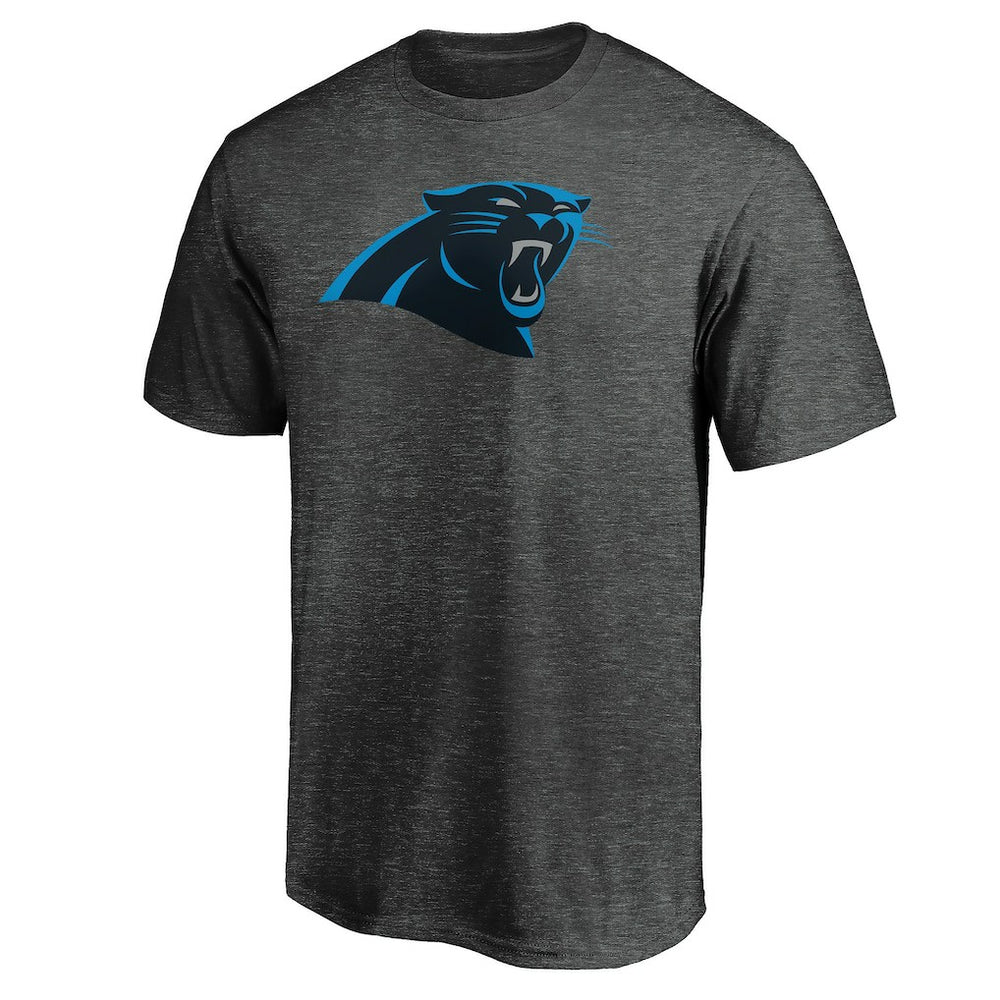 Carolina Panthers Primary Logo T-Shirt Heather Charcoal - Fanatics