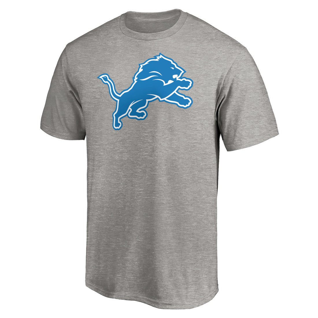 Detroit Lions Primary Logo T-Shirt Heather Gray - Fanatics