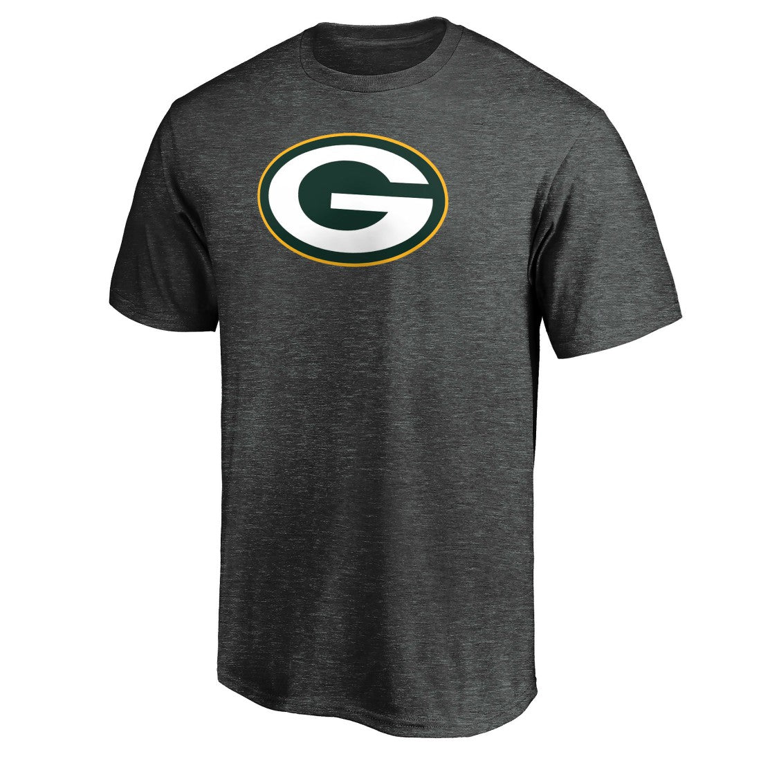 Green Bay Packers Primary Logo T-Shirt Heather Charcoal - Fanatics