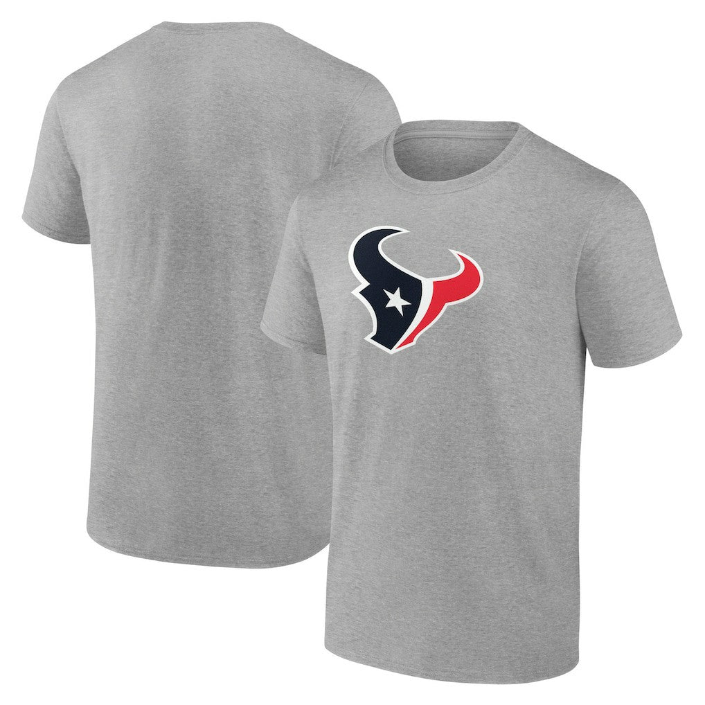 Houston Texans Primary Logo T-Shirt Heather Gray - Fanatics