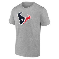 Houston Texans Primary Logo T-Shirt Heather Gray - Fanatics
