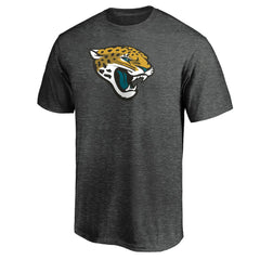 Jacksonville Jaguars Primary Logo T-Shirt Heather Charcoal - Fanatics