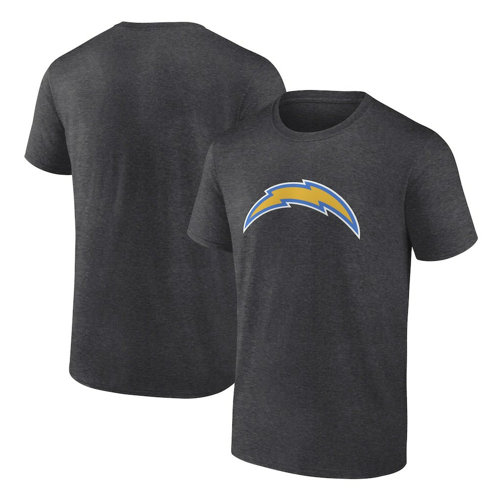 Los Angeles Chargers Primary Logo T-Shirt Heather Charcoal - Fanatics