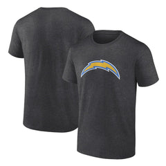 Los Angeles Chargers Primary Logo T-Shirt Heather Charcoal - Fanatics
