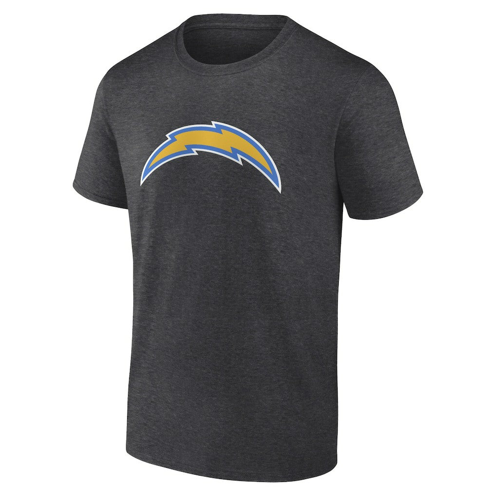 Los Angeles Chargers Primary Logo T-Shirt Heather Charcoal - Fanatics