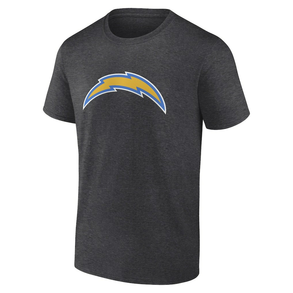 Los Angeles Chargers Primary Logo T-Shirt Heather Charcoal - Fanatics