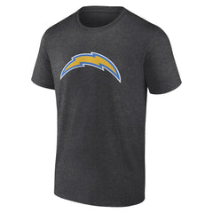 Los Angeles Chargers Primary Logo T-Shirt Heather Charcoal - Fanatics