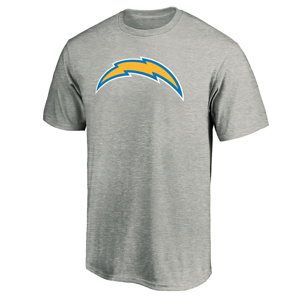 Los Angeles Chargers Primary Logo T-Shirt Heather Gray - Fanatics