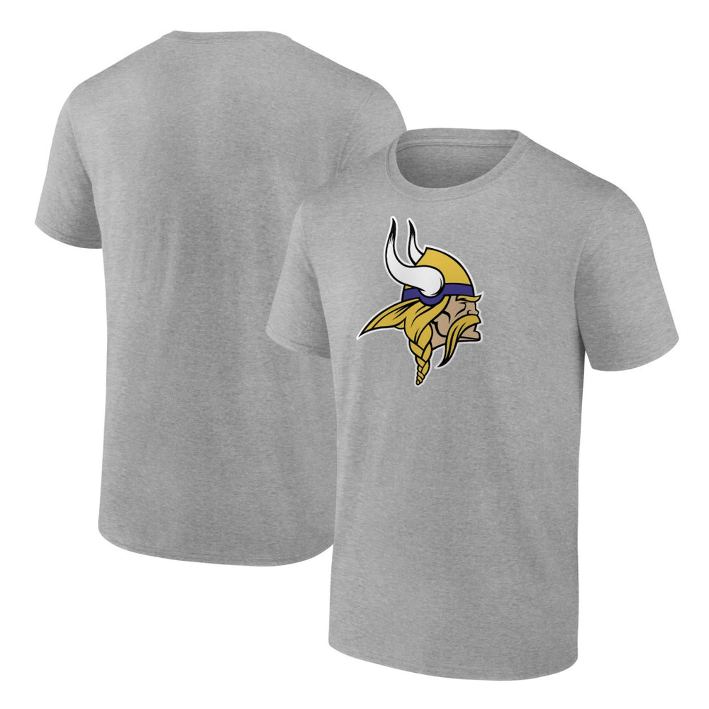 Minnesota Vikings Primary Logo T-Shirt Heather Gray - Fanatics