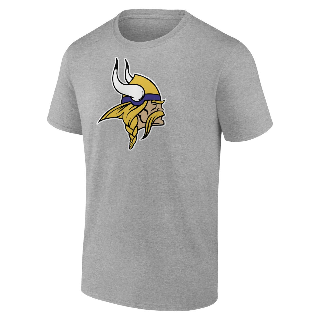 Minnesota Vikings Primary Logo T-Shirt Heather Gray - Fanatics