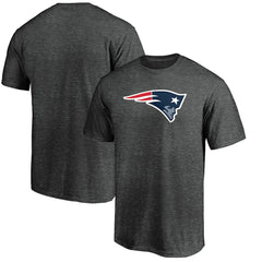 New England Patriots Primary Logo T-Shirt Heather Charcoal - Fanatics