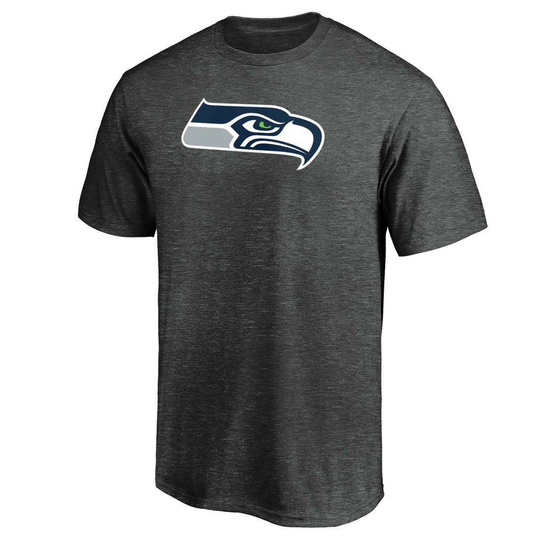 Seattle Seahawks Primary Logo T-Shirt Heather Charcoal - Fanatics