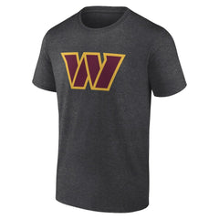 Washington Commanders Primary Logo T-Shirt Heather Charcoal - Fanatics