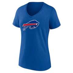 Buffalo Bills Women's Primary Team Logo V-Neck T-Shirt Royal - NFL