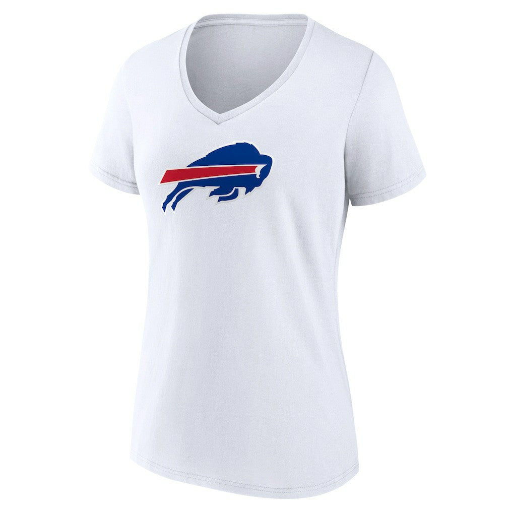 Buffalo Bills Women's Primary Team Logo V-Neck T-Shirt White - NFL