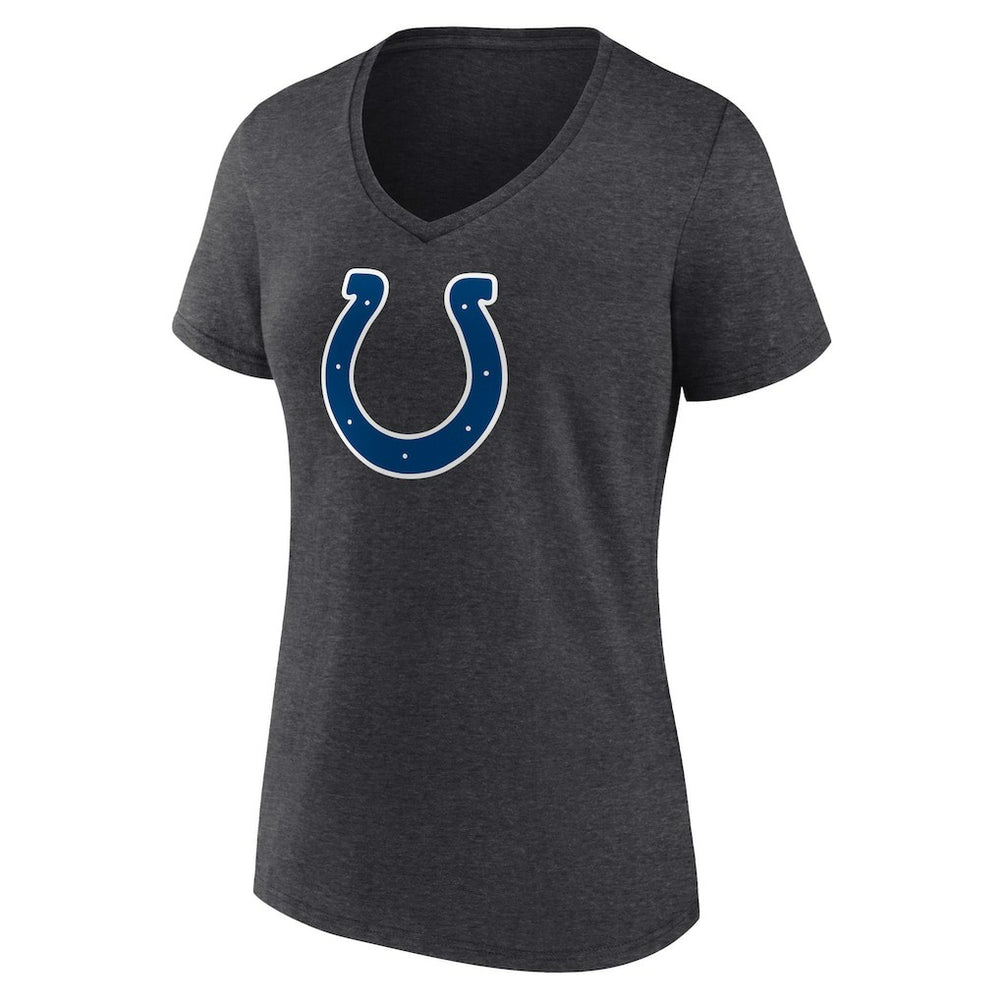 Indianapolis Colts Women's Primary Team Logo V-Neck T-Shirt Charcoal - NFL