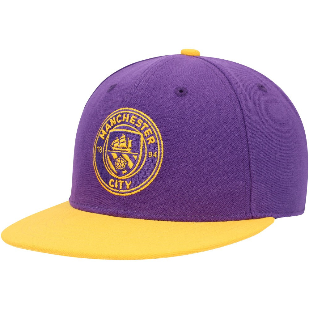 Manchester City America's Game Fitted Hat - Purple/Yellow