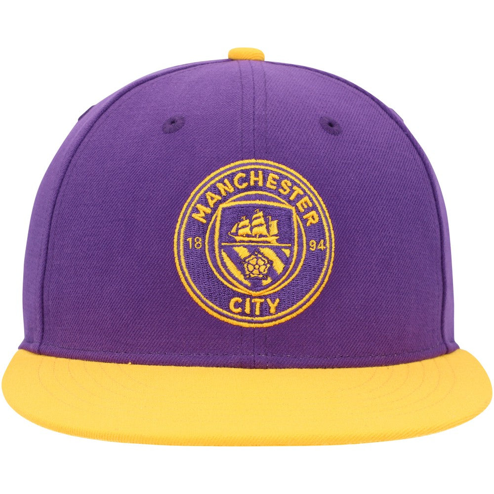 Manchester City America's Game Fitted Hat - Purple/Yellow