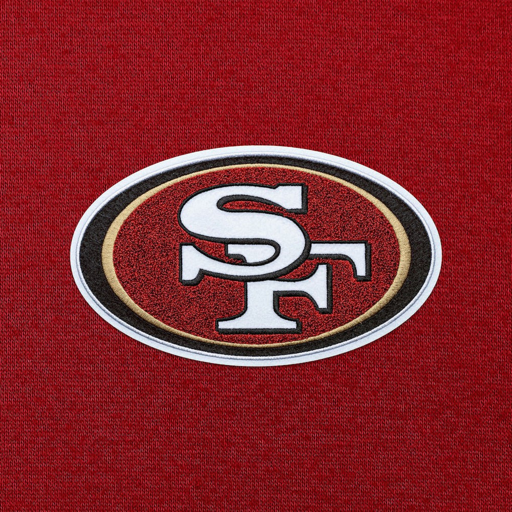 San Francisco 49ers Antigua Victory Chenille Pullover Hoodie Scarlet - NFL