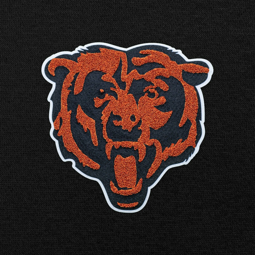 Chicago Bears Antigua Victory Chenille Pullover Hoodie Black - NFL