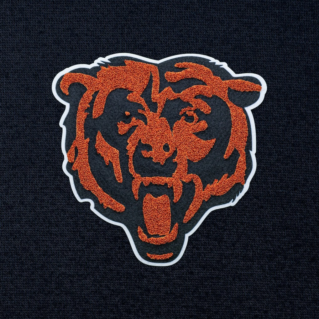 Chicago Bears Antigua Victory Chenille Pullover Hoodie Navy - NFL