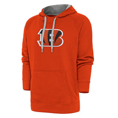 Cincinnati Bengals Antigua Victory Chenille Pullover Hoodie Orange - NFL