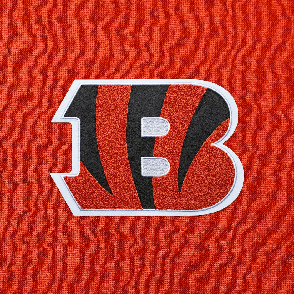 Cincinnati Bengals Antigua Victory Chenille Pullover Hoodie Orange - NFL