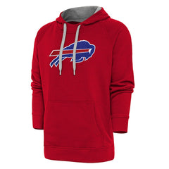 Buffalo Bills Antigua Victory Chenille Pullover Hoodie Red - NFL