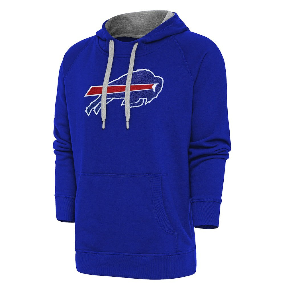 Buffalo Bills Antigua Victory Chenille Pullover Hoodie Royal - NFL