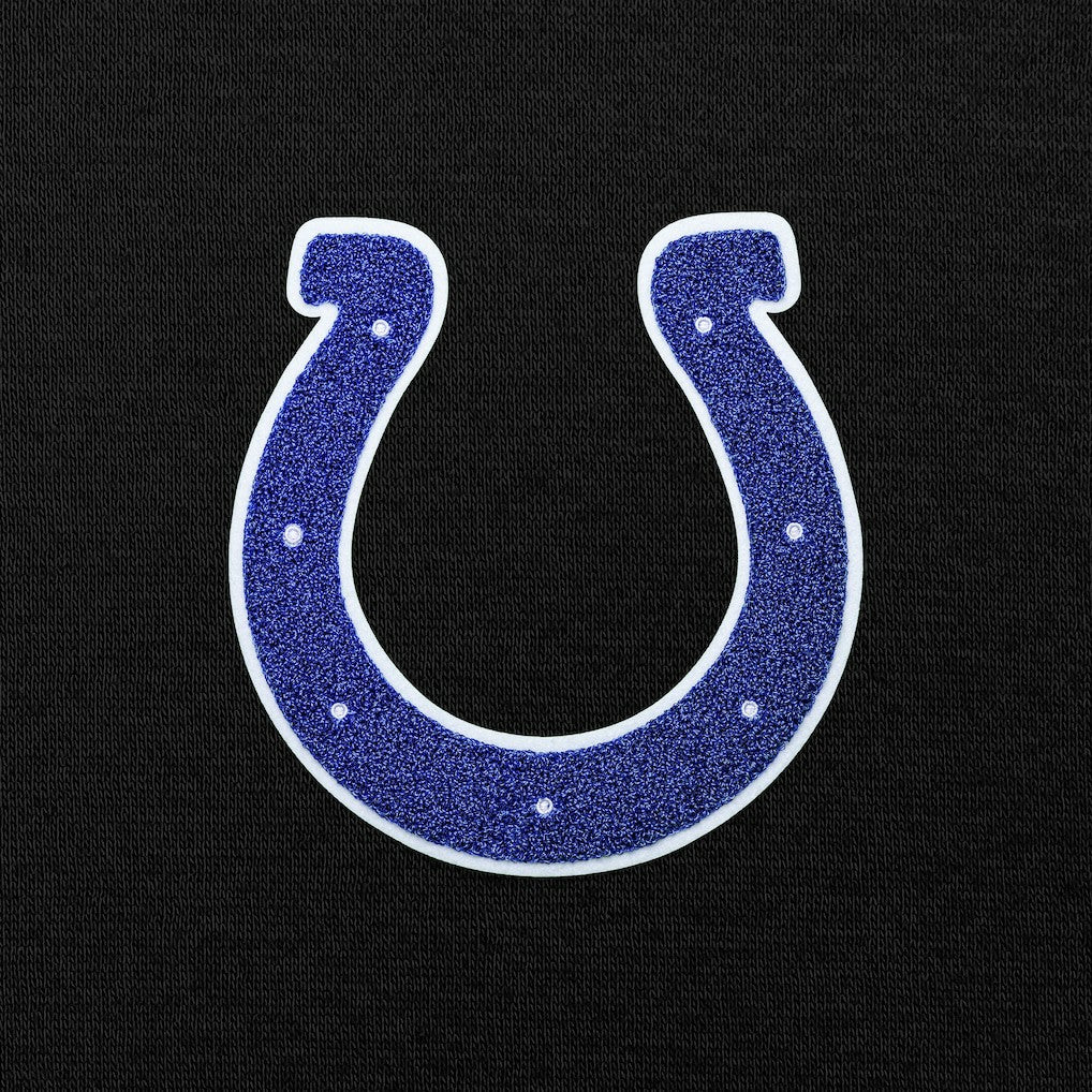 Indianapolis Colts Antigua Victory Chenille Pullover Hoodie Black - NFL