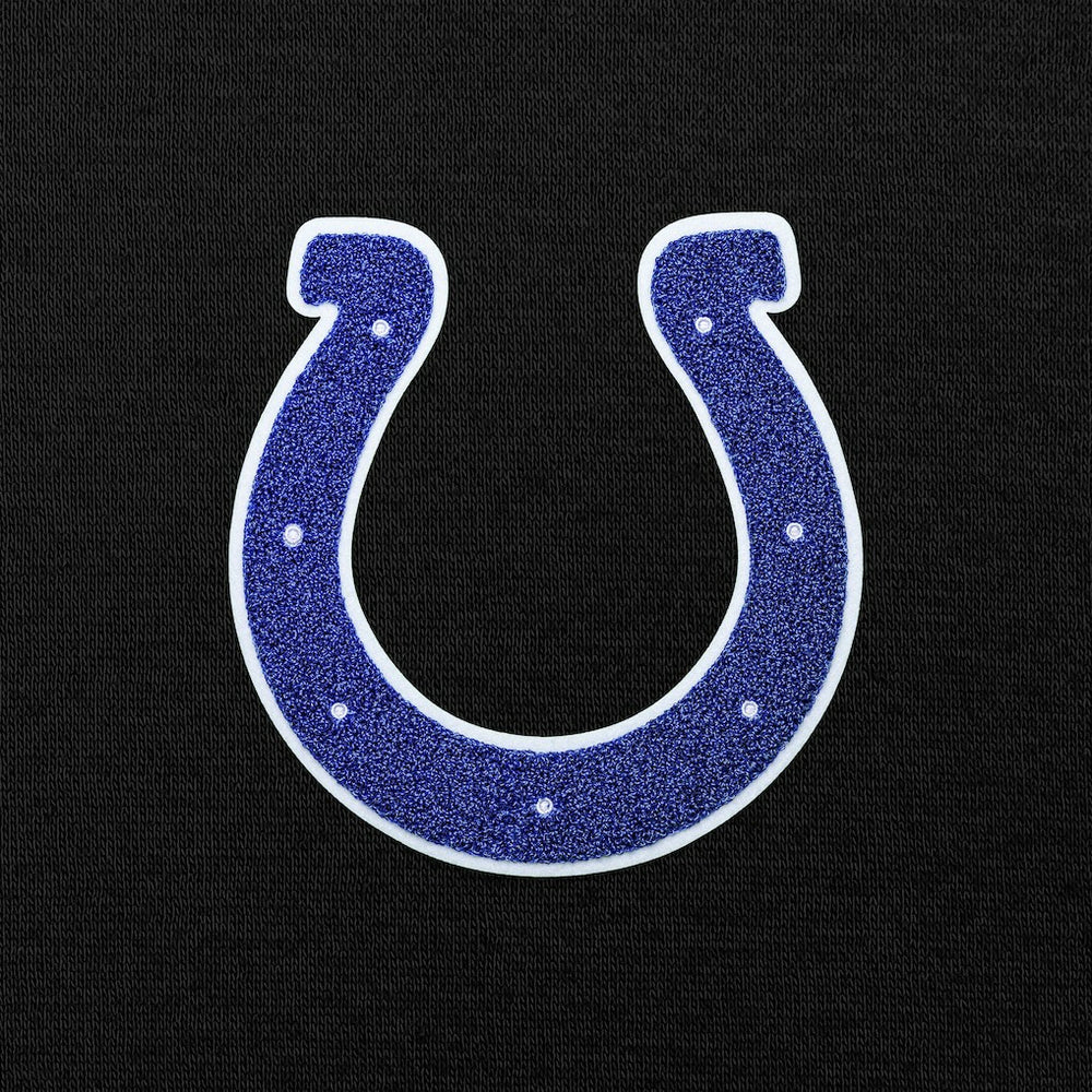 Indianapolis Colts Antigua Victory Chenille Pullover Hoodie Black - NFL