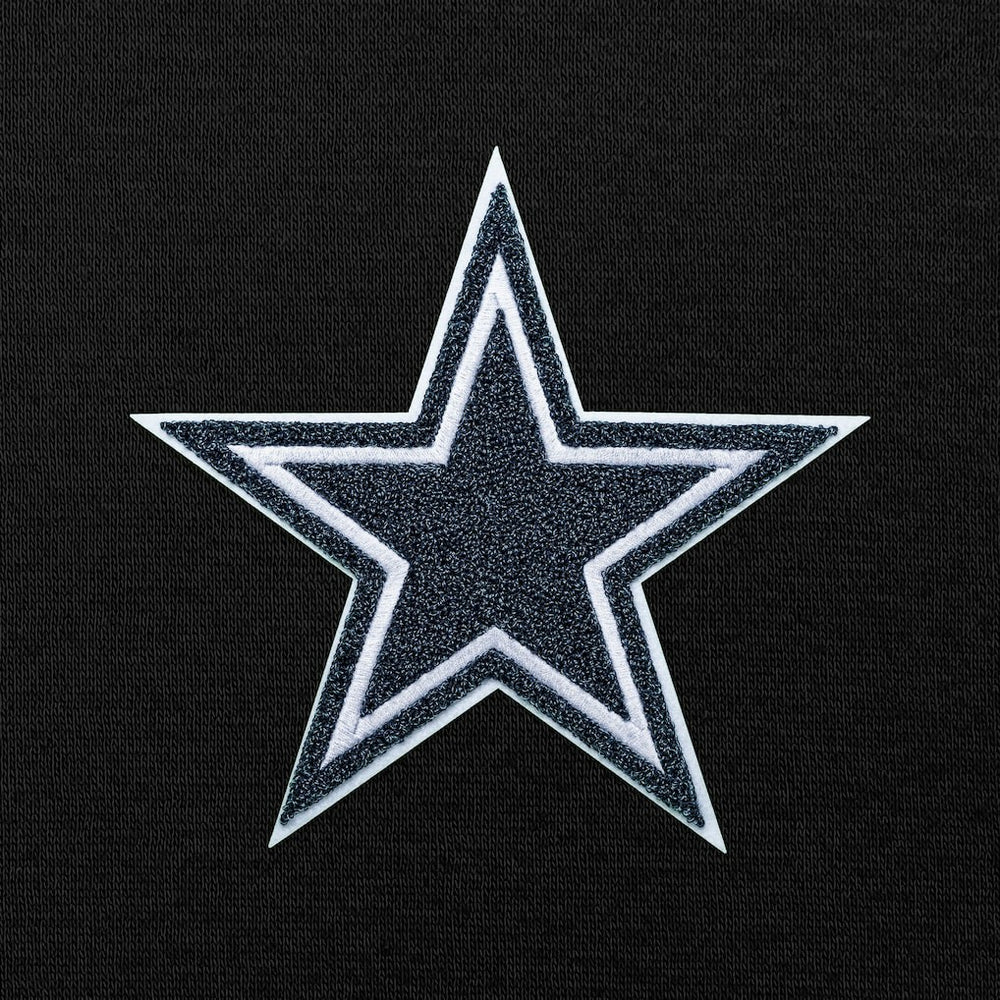 Dallas Cowboys Antigua Victory Chenille Pullover Hoodie Black - NFL